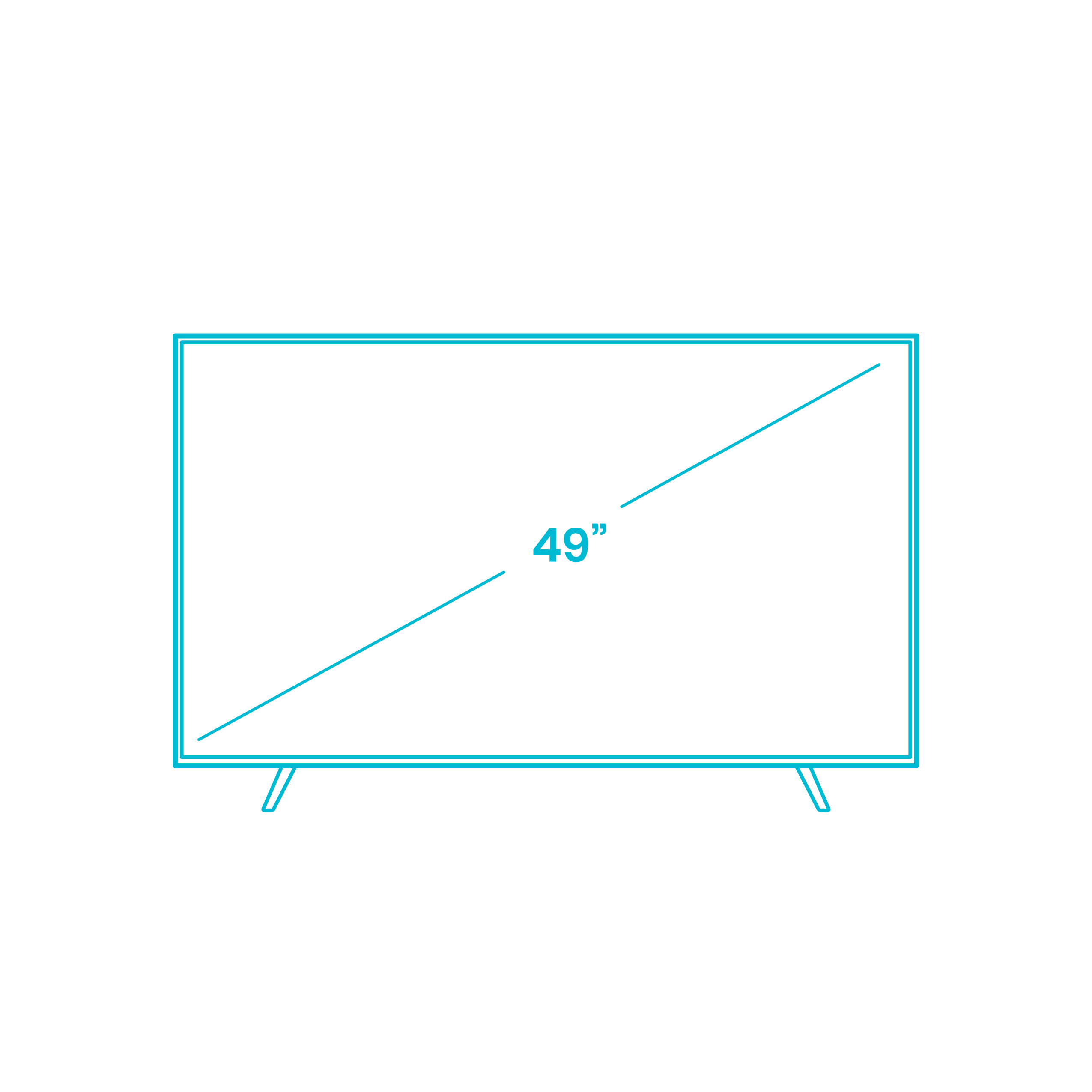Digital Televisions Tvs Samsung 49 Inch Q60 Tv Line Art Svg Vector Free Vectors